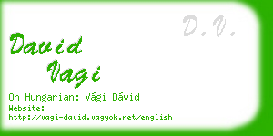 david vagi business card